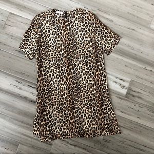 Equipment Leopard Silk Dress